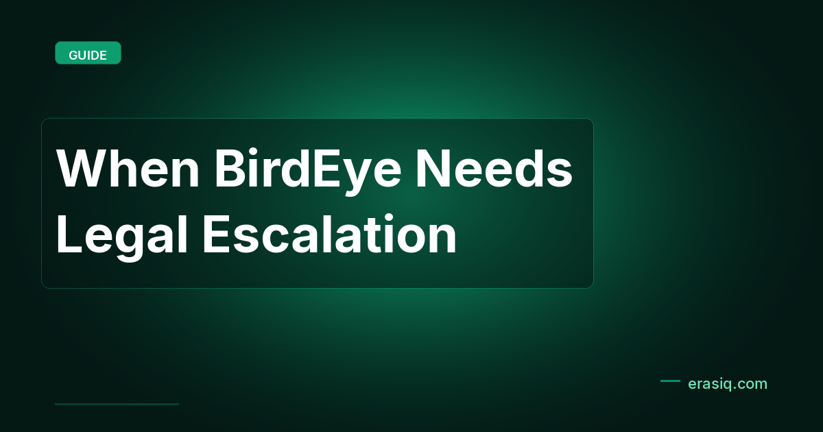 When BirdEye Needs Legal Escalation