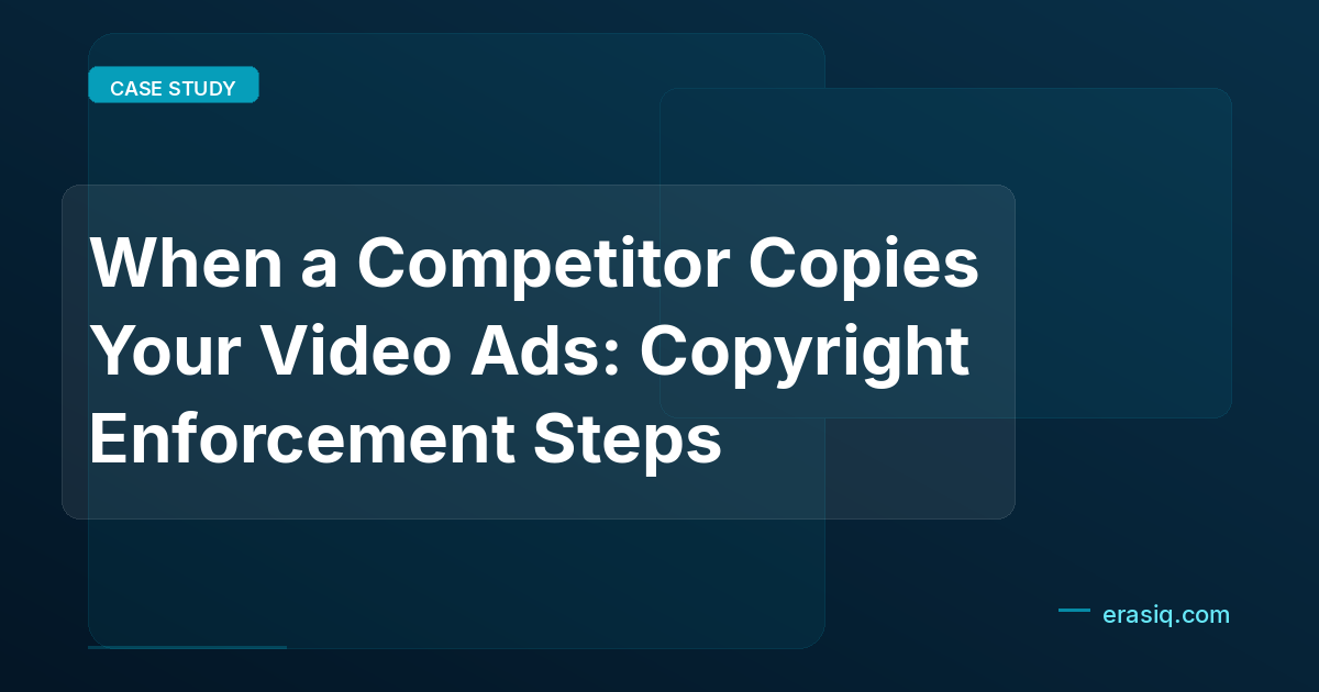 When a Competitor Copies Your Video Ads: Copyright Enforcement Steps