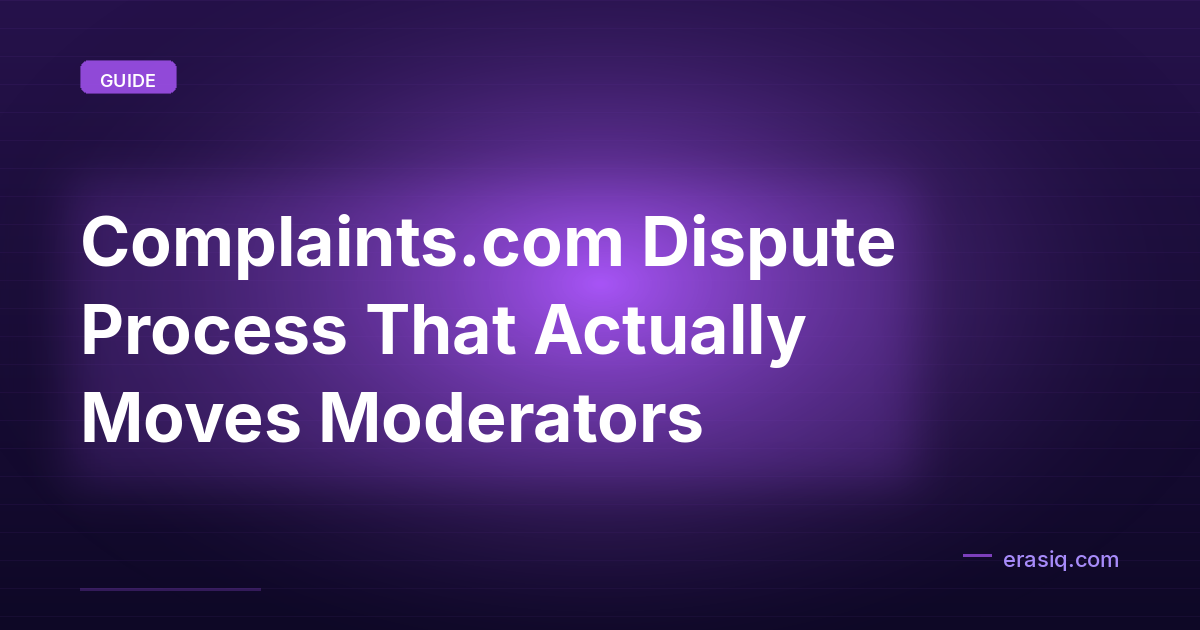 Complaints.com Dispute Process That Actually Moves Moderators