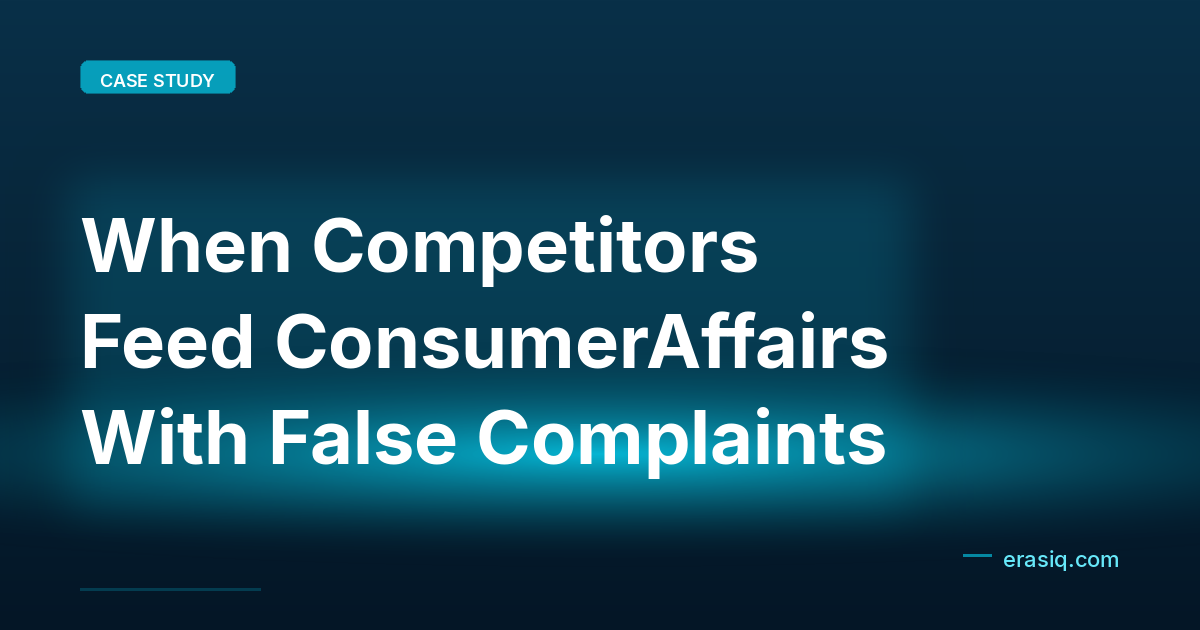When Competitors Feed ConsumerAffairs With False Complaints
