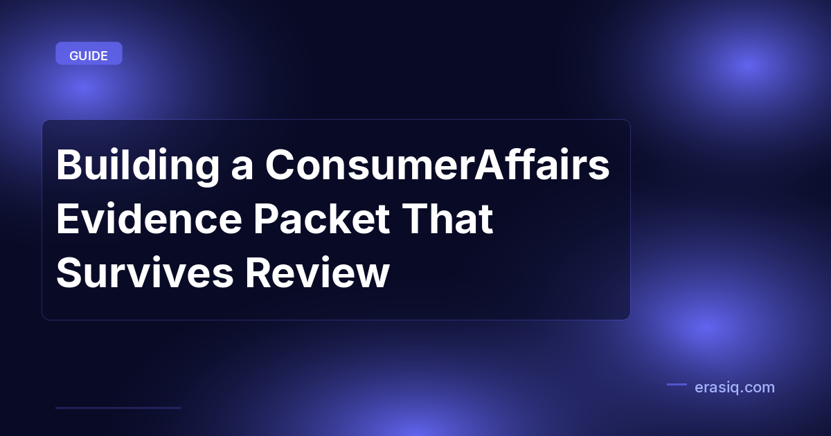 Building a ConsumerAffairs Evidence Packet That Survives Review