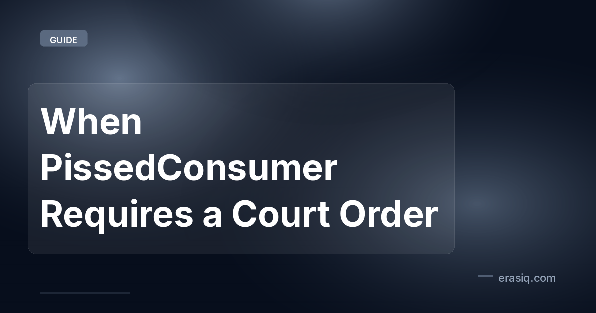 When PissedConsumer Requires a Court Order