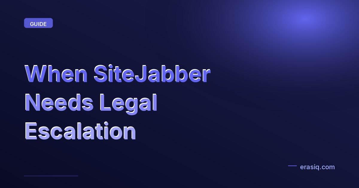 When SiteJabber Needs Legal Escalation