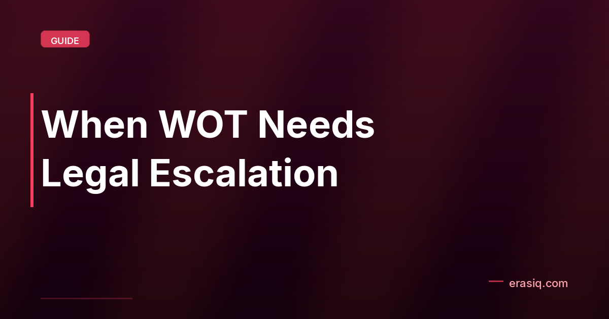 When WOT Needs Legal Escalation
