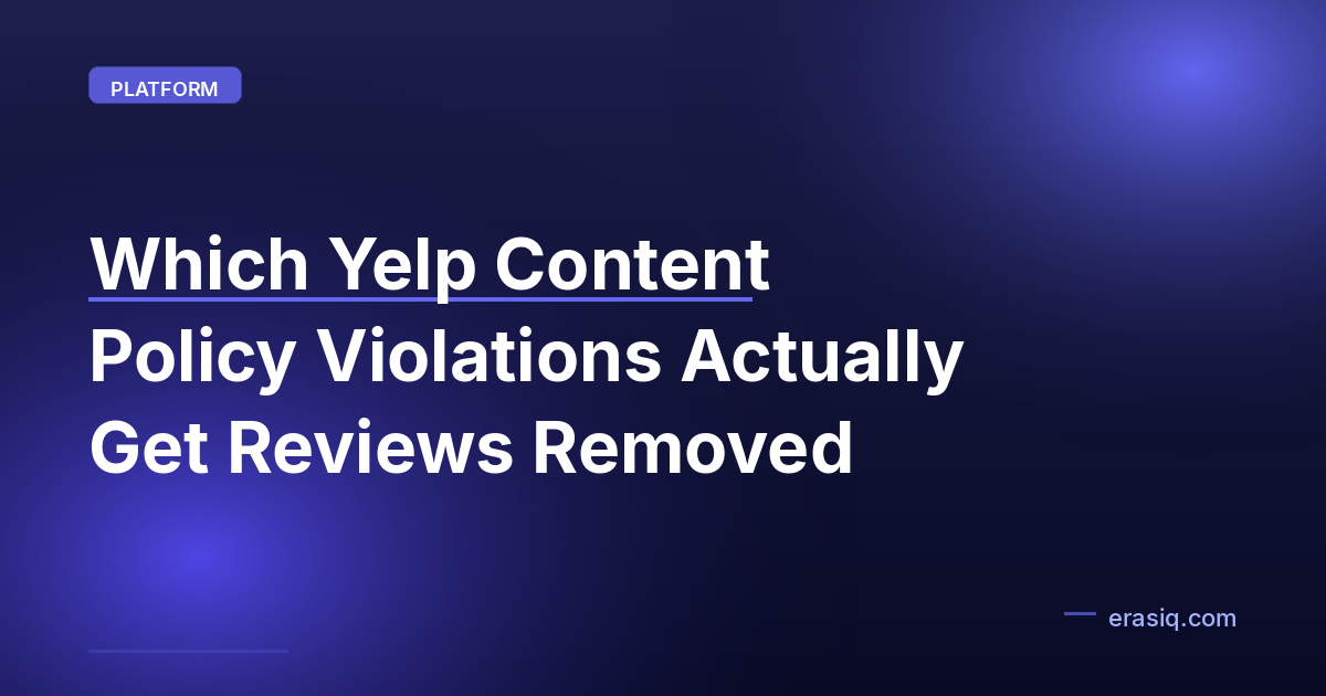 Which Yelp Content Policy Violations Actually Get Reviews Removed